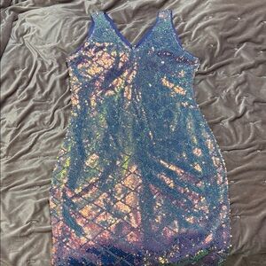 SHEIN Multicolor Sequin Dress